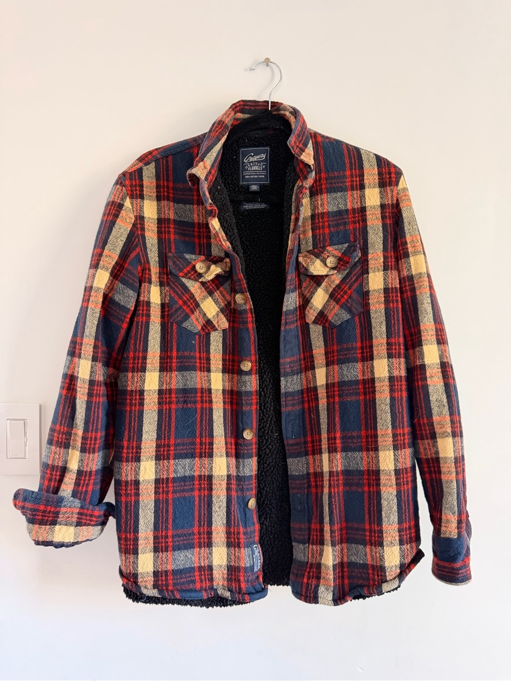 Grayers Sherpa Lined Flannel Overshirt